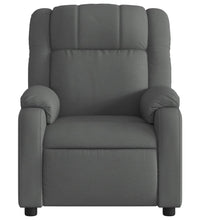 Massagesessel Dunkelgrau Stoff