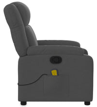 Massagesessel Dunkelgrau Stoff