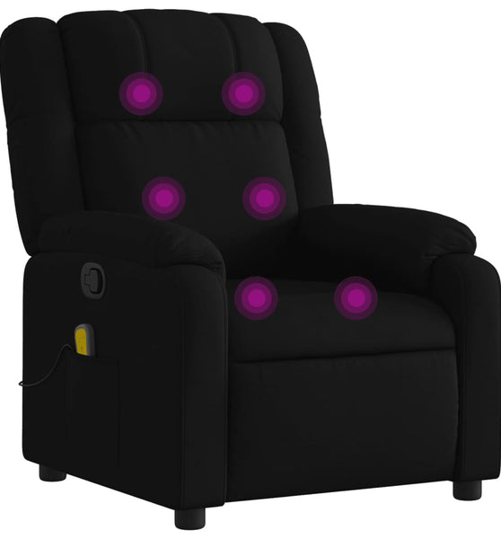 Massagesessel Schwarz Stoff