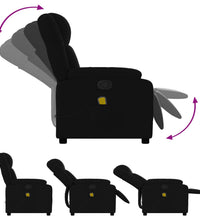 Massagesessel Schwarz Stoff