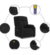 Massagesessel Schwarz Stoff