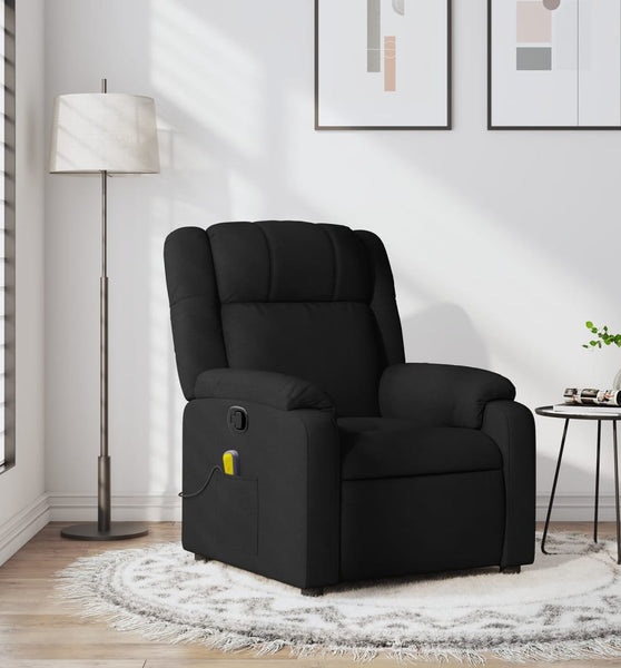 Massagesessel Schwarz Stoff