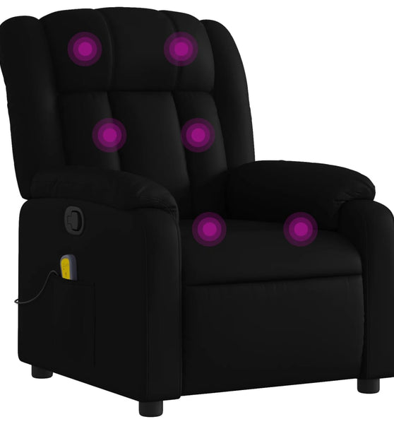 Massagesessel Schwarz Kunstleder