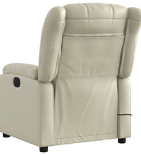 Massagesessel Creme Kunstleder