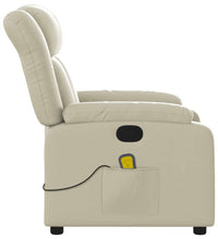 Massagesessel Creme Kunstleder