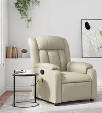 Massagesessel Creme Kunstleder