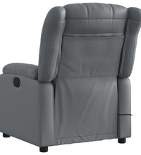 Massagesessel Grau Kunstleder