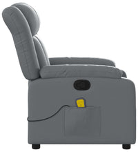 Massagesessel Grau Kunstleder