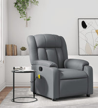Massagesessel Grau Kunstleder