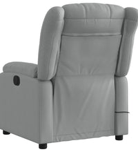 Massagesessel Hellgrau Stoff
