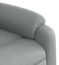 Massagesessel Hellgrau Stoff