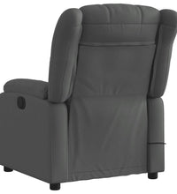 Massagesessel Dunkelgrau Stoff