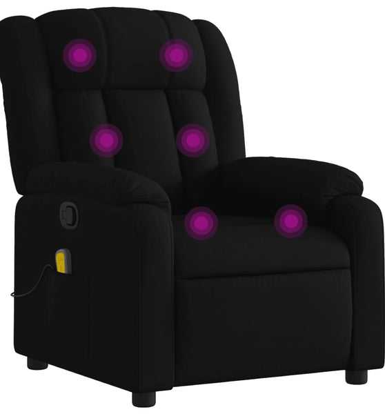 Massagesessel Schwarz Stoff