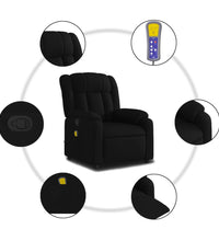 Massagesessel Schwarz Stoff