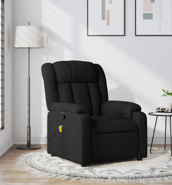 Massagesessel Schwarz Stoff