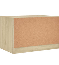 Couchtisch mit Glastüren Sonoma-Eiche 68x50x42 cm