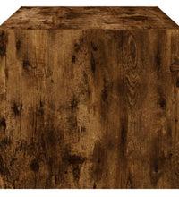 Couchtisch mit Glastüren Räuchereiche 68x50x42 cm