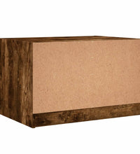 Couchtisch mit Glastüren Räuchereiche 68x50x42 cm