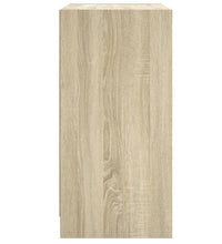 Beistellschrank mit Glastüren Sonoma-Eiche 68x37x75,5 cm