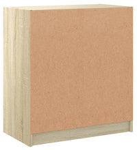 Beistellschrank mit Glastüren Sonoma-Eiche 68x37x75,5 cm