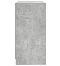 Beistellschrank mit Glastüren Betongrau 68x37x75,5 cm