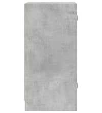 Beistellschrank mit Glastüren Betongrau 35x37x75,5 cm