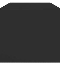 Couchtisch mit Glastüren Schwarz 102x50x42 cm