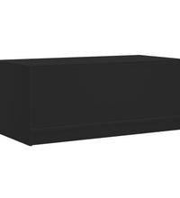 Couchtisch mit Glastüren Schwarz 102x50x42 cm