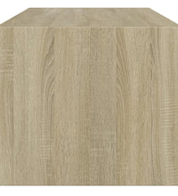 Couchtisch mit Glastüren Sonoma-Eiche 102x50x42 cm