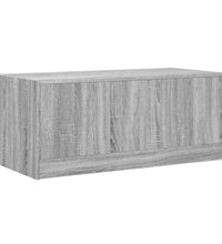 Couchtisch mit Glastüren Grau Sonoma 102x50x42 cm