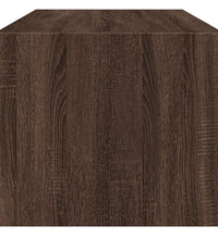 Couchtisch mit Glastüren Braun Eichen-Optik 102x50x42 cm