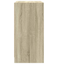 Beistellschrank mit Glastüren Sonoma-Eiche 68x37x75,5 cm