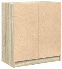 Beistellschrank mit Glastüren Sonoma-Eiche 68x37x75,5 cm