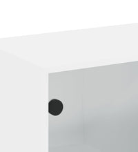 Wandschränke mit Glastüren 2 Stk. Weiß 68,5x37x35 cm