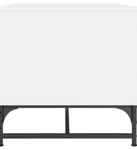 Couchtisch mit Glastüren Weiß 68,5x50x50 cm