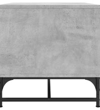 Couchtisch mit Glastüren Betongrau 68,5x50x50 cm
