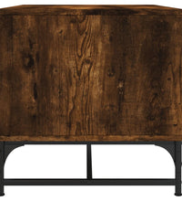 Couchtisch mit Glastüren Räuchereiche 68,5x50x50 cm