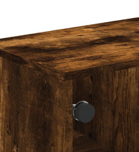 Couchtisch mit Glastüren Räuchereiche 68,5x50x50 cm