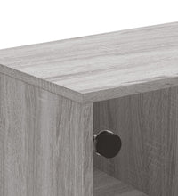 Couchtisch mit Glastüren Grau Sonoma 68,5x50x50 cm