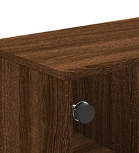 Couchtisch mit Glastüren Braun Eichen-Optik 68,5x50x50 cm