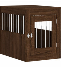 Hundekäfig im Möbelstil Braun Eichen-Optik 55x75x65 cm
