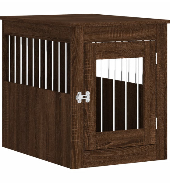 Hundekäfig im Möbelstil Braun Eichen-Optik 55x75x65 cm