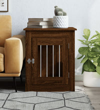 Hundekäfig im Möbelstil Braun Eichen-Optik 55x75x65 cm