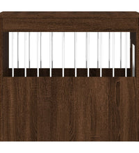 Hundekäfig im Möbelstil Braun Eichen-Optik 55x75x65 cm