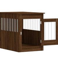 Hundekäfig im Möbelstil Braun Eichen-Optik 55x80x68 cm