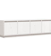 TV-Schrank Weiß 156x37x45 cm Massivholz Kiefer