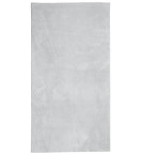 Teppich HUARTE Kurzflor Weich und Waschbar Grau 60x110 cm