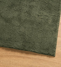 Teppich HUARTE Kurzflor Weich und Waschbar Waldgrün 80x250 cm