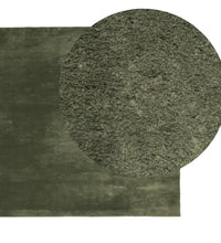 Teppich HUARTE Kurzflor Weich und Waschbar Waldgrün 200x200 cm