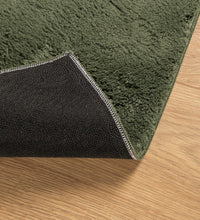 Teppich HUARTE Kurzflor Weich und Waschbar Waldgrün 200x280 cm